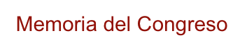 Memoria del Congreso